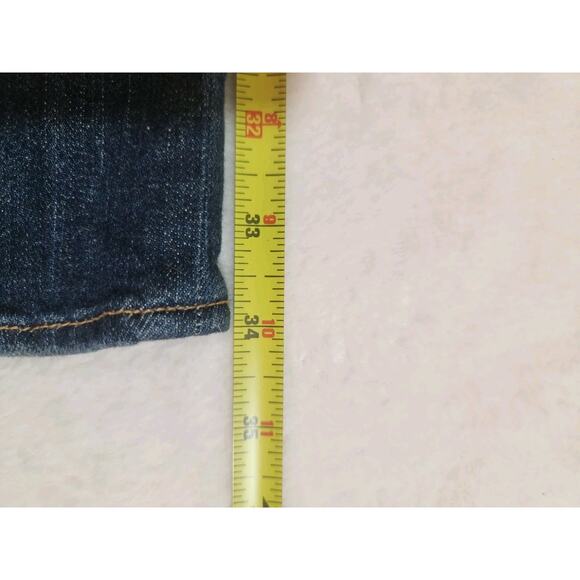 American Eagle Jeans Womens 8 Regular Blue Artist Straight Stretch Preppy Y2k - Picture 13 of 15